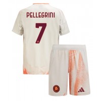 AS Roma Lorenzo Pellegrini #7 Vonkajší Detský futbalový dres 2024-25 Krátky Rukáv (+ trenírky)